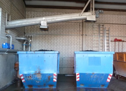 Schlammcontainerbefllung